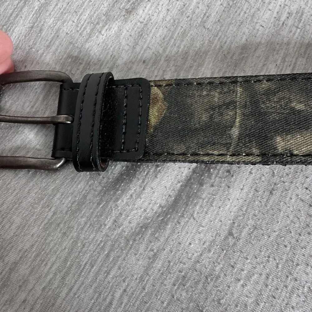 Mens‎ Cotton Twill Camo Bonded Lined Belt Size 34 / 85